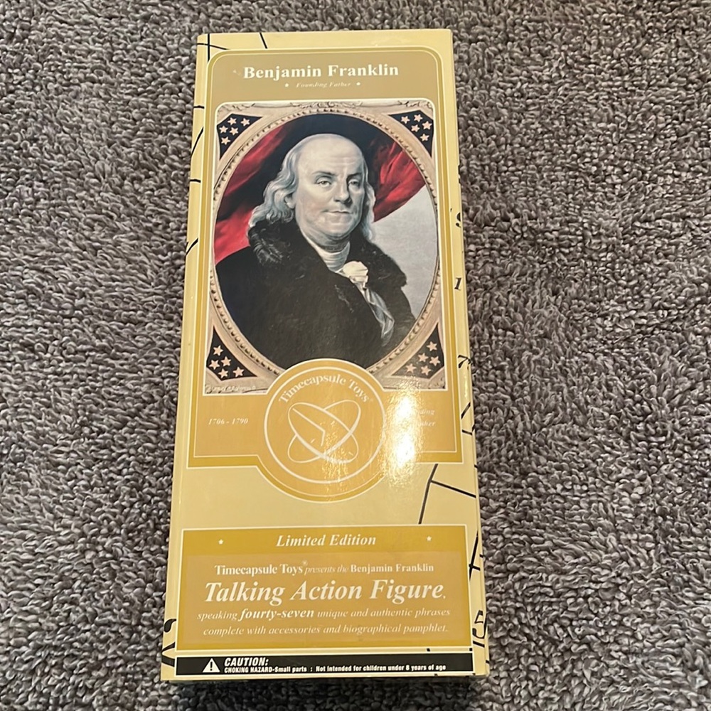 New Benjamin Franklin Action Figure Limited Edition